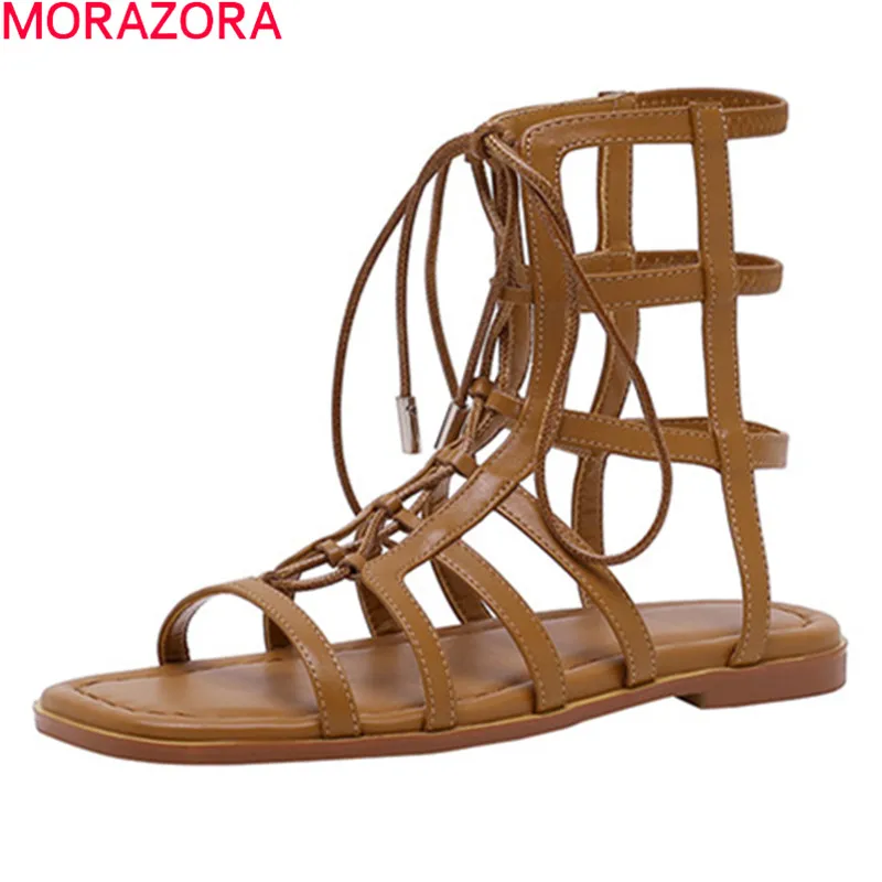 MORAZORA Big Size 34-43 Women Sandals Genuine Leather Comfortable Casual Shoes Summer Fashion Lace Up Ladies Sandals
MORAZORA Big Size 34-43 Women Sandals Genuine Leather Comfortable Casual Shoes Summer Fashion Lace Up Ladies Sandals