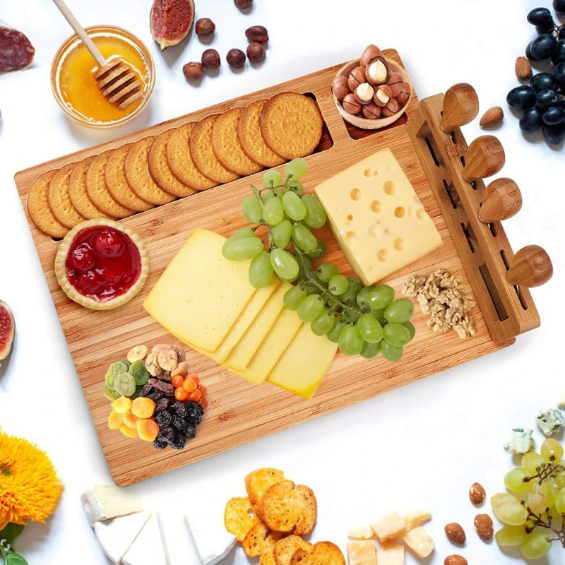Reusable Cheese Knives Chopping Board Set Kitchen Slicer Fork Scoop Cutter Useful Cooking Tools Kit Complete Safe Gadget
Reusable Cheese Knives Chopping Board Set Kitchen Slicer Fork Scoop Cutter Useful Cooking Tools Kit Complete Safe Gadget