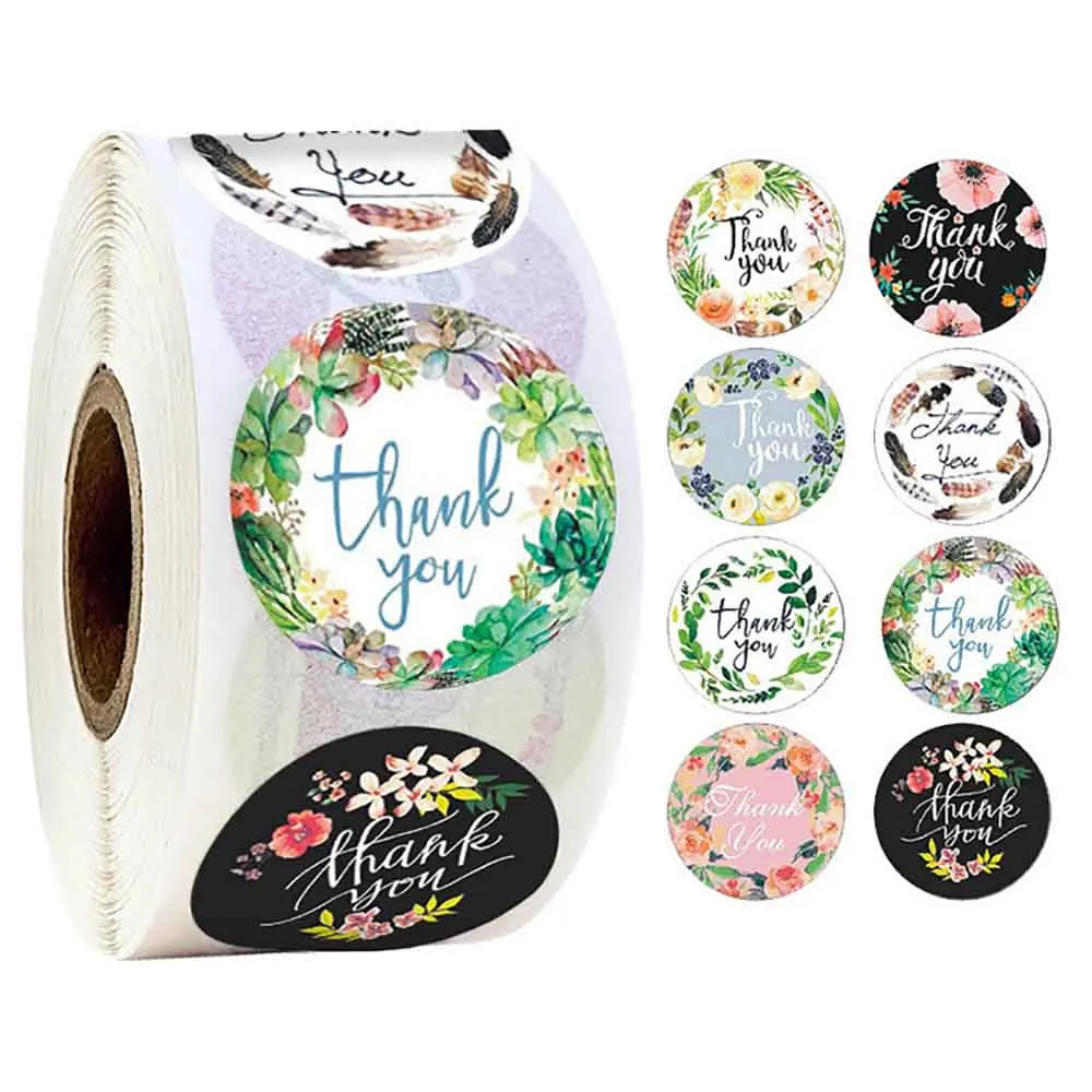 500pcs/Roll Thank You Round Sticker Scrapbook Envelope Seal Sticker Gift Flower Decoration Stationery Label Sticker 1\
500pcs/Roll Thank You Round Sticker Scrapbook Envelope Seal Sticker Gift Flower Decoration Stationery Label Sticker 1\