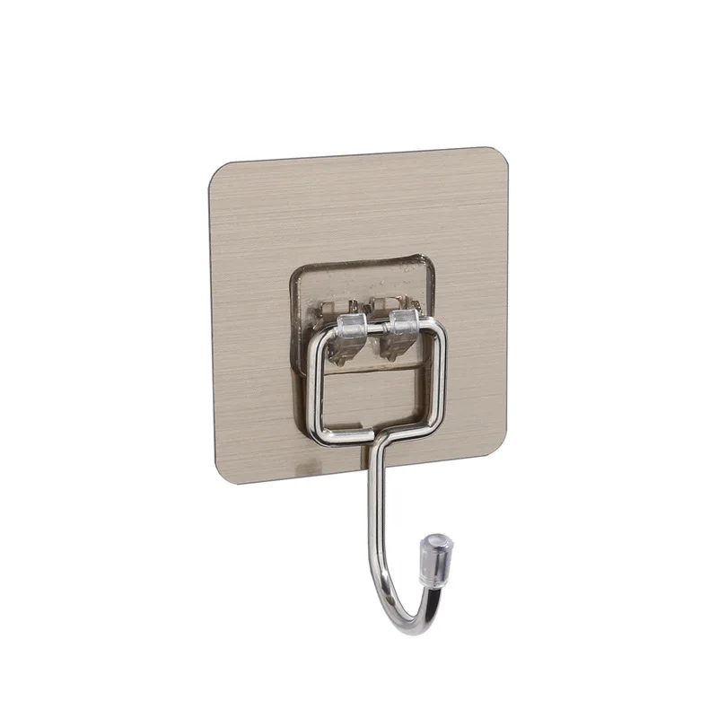 Golden plastic wall hanging nail-free strong adhesive hook Single creative door back hook kitchen hook
Golden plastic wall hanging nail-free strong adhesive hook Single creative door back hook kitchen hook