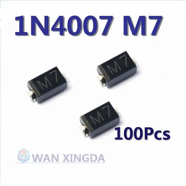 100pcs M1 M2 M4 m7f A7 SMA rectifier diode 1A SMD 1N4001 4002 4004 4007 ss310 RS1M RS2M es1d es1j us1m and other Schottky diodes
100pcs M1 M2 M4 m7f A7 SMA rectifier diode 1A SMD 1N4001 4002 4004 4007 ss310 RS1M RS2M es1d es1j us1m and other Schottky diodes