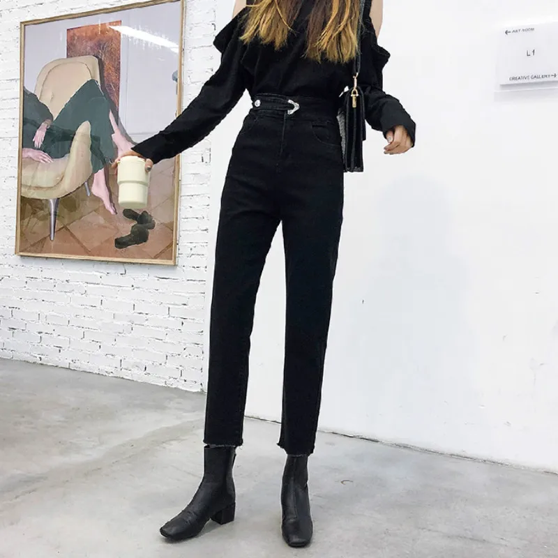 High Waisted Pants Denim Jeans Woman Blue Gray Black Straight Jeans For Women Vintage Casual Jean Femmes
High Waisted Pants Denim Jeans Woman Blue Gray Black Straight Jeans For Women Vintage Casual Jean Femmes