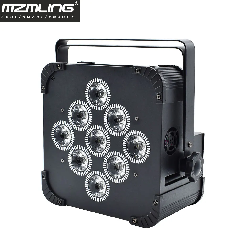 СВЕТОДИОДНЫЙ беспроводной светильник RGBWA + UV 6-в-1 9x6 Вт DMX512 Par Light