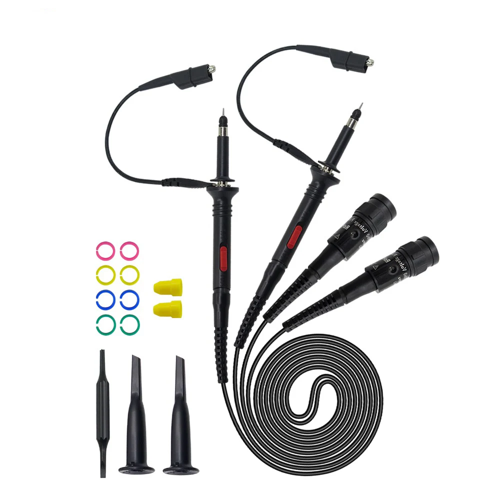 Cleqee High quality Series DC-60MHz~200MHz Oscilloscope Probe For Tektronix HP / P2060 P2100 P2200 BNC Test Lead kit
Cleqee High quality Series DC-60MHz~200MHz Oscilloscope Probe For Tektronix HP / P2060 P2100 P2200 BNC Test Lead kit