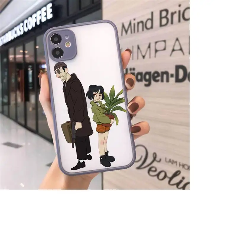 Fashion Leon movie cartoon Phone Cases Matte Transparent For iPhone 12 Mini 11 Pro XR XS Max 7 8 Plus
Fashion Leon movie cartoon Phone Cases Matte Transparent For iPhone 12 Mini 11 Pro XR XS Max 7 8 Plus
