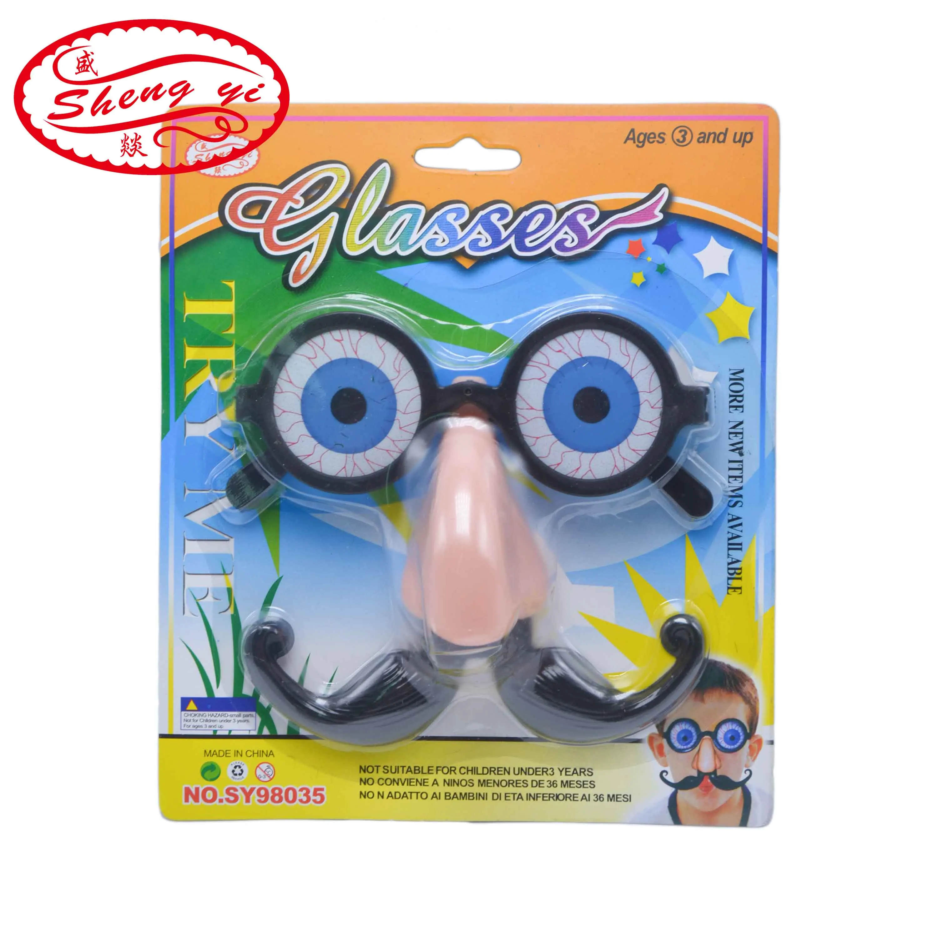 SHENGYI 1Pcs Prank Eyeball Glasses Crazy Eyes Funny Children Toys Creative Funny Boy Girl Game Play Toy Plastic Blocking Glasses
SHENGYI 1Pcs Prank Eyeball Glasses Crazy Eyes Funny Children Toys Creative Funny Boy Girl Game Play Toy Plastic Blocking Glasses