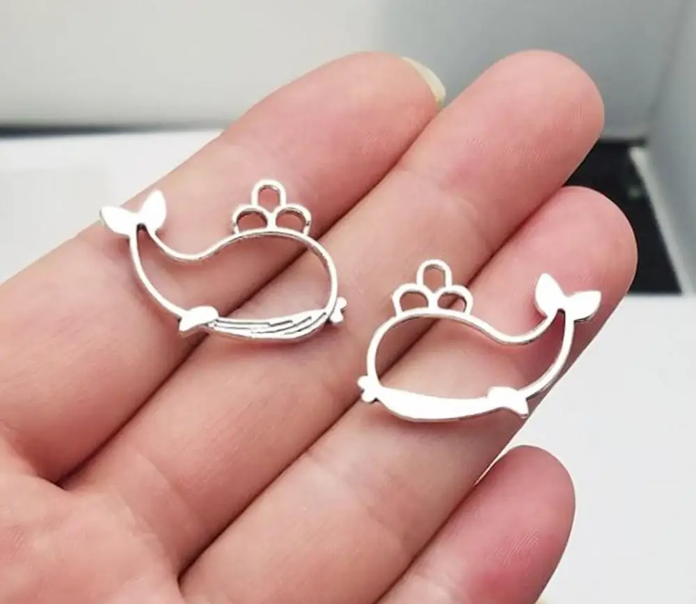 25pcs/lot--20x16mm,whale cham, Antique silver plated hollow whale charms,DIY supplies, Jewelry accessories
25pcs/lot--20x16mm,whale cham, Antique silver plated hollow whale charms,DIY supplies, Jewelry accessories