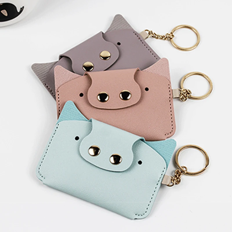 Cartoon Card Holder Simple Animal Piggy Shaped PU Leather Kawaii Mini Wallets Keychain Coin Purse ID Card Bag Girls Wallet Purse
Cartoon Card Holder Simple Animal Piggy Shaped PU Leather Kawaii Mini Wallets Keychain Coin Purse ID Card Bag Girls Wallet Purse