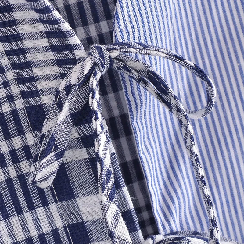 Women Summer Fashion Patchwork Shirts Blouses Tops 2021 Long Sleeve Loose Drawstring Bow Tie Female Vintage Street Top Clothes
Women Summer Fashion Patchwork Shirts Blouses Tops 2021 Long Sleeve Loose Drawstring Bow Tie Female Vintage Street Top Clothes