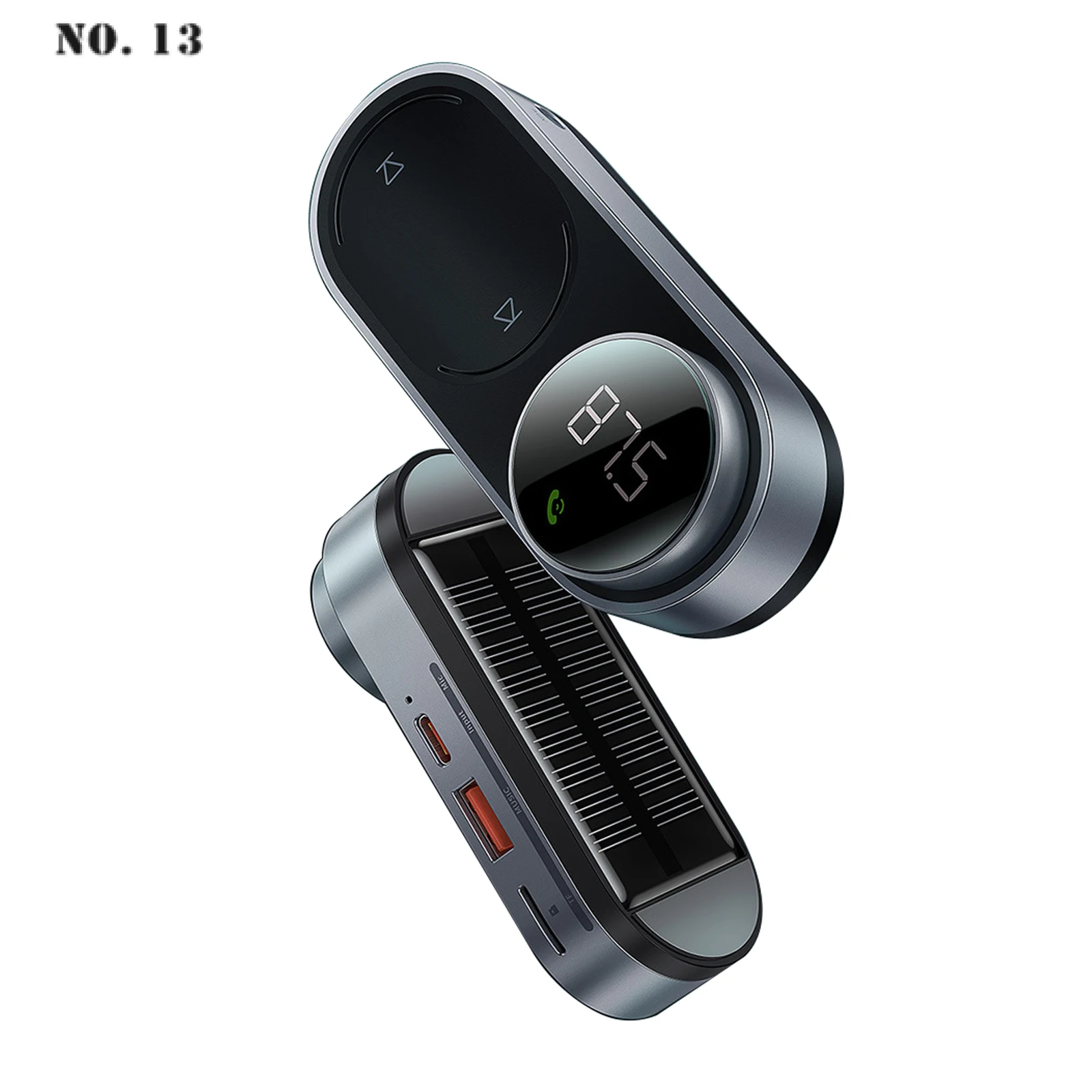 Solar Car FM Transmitter Modulator Bluetooth 5.0 Wireless MP3 Player Car FM Transmitter with USB Car Charger Handsfree Car Kit
Solar Car FM Transmitter Modulator Bluetooth 5.0 Wireless MP3 Player Car FM Transmitter with USB Car Charger Handsfree Car Kit