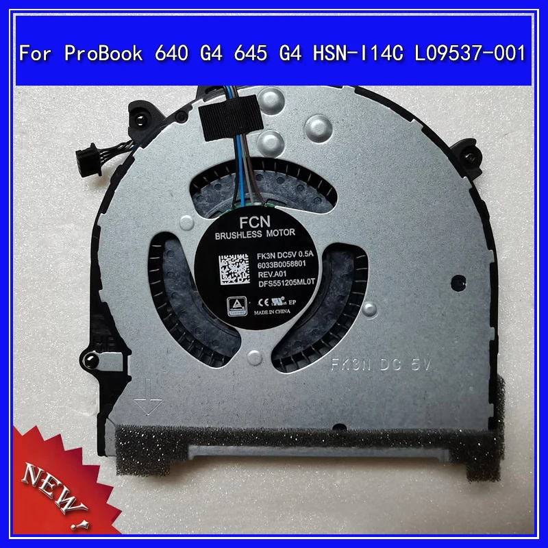 Запасные части для ноутбуков, кулер для ЦП, подходит для HP ProBook 640 G4 645 G4 HSN-I14C 
Запасные части для ноутбуков, кулер для ЦП, подходит для HP ProBook 640 G4 645 G4 HSN-I14C
