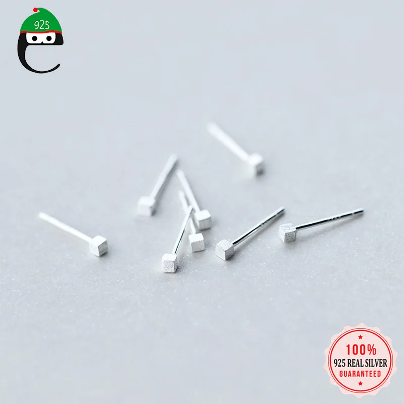 ElfoPlataSi 100% 925 Sterling Silver 2mm Small Square Stud Earrings For Women Fashion Sterling Silver Jewelry Wholesale XY1148
ElfoPlataSi 100% 925 Sterling Silver 2mm Small Square Stud Earrings For Women Fashion Sterling Silver Jewelry Wholesale XY1148