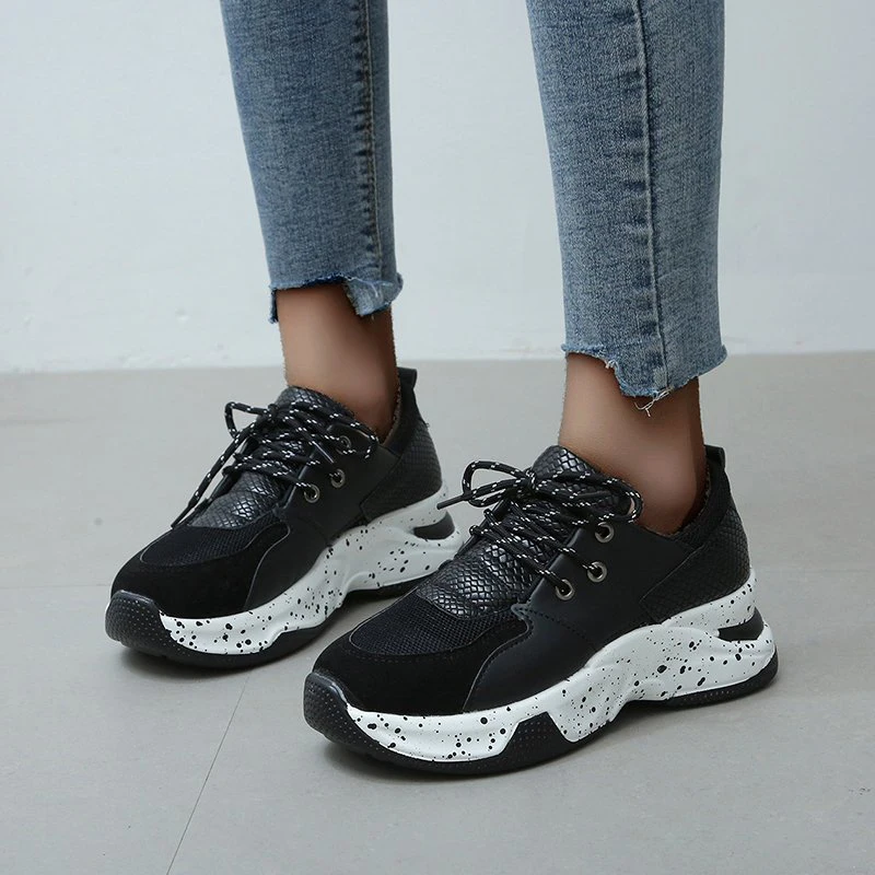 Women Casual Shoes Walking Shoes Outdoor Sneakers Fashion Comfortable Lace-up Platform Ladies Vulcanized Shoes Zapatillas Mujer
Women Casual Shoes Walking Shoes Outdoor Sneakers Fashion Comfortable Lace-up Platform Ladies Vulcanized Shoes Zapatillas Mujer