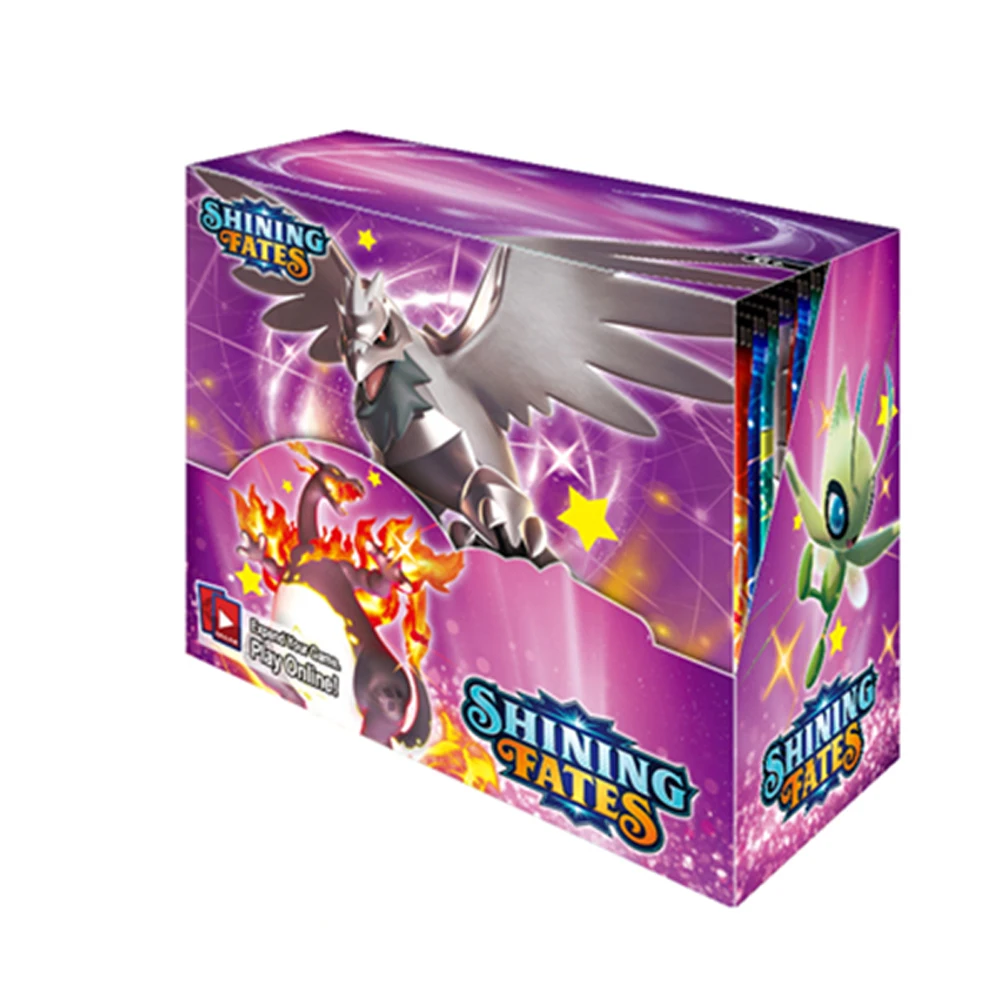 2021 NEW 360Pcs Pokemon Cards TCG: Shining Fates Booster Box Trading Card Game Collection Toys Pokemon card Boy Birthday Gift
2021 NEW 360Pcs Pokemon Cards TCG: Shining Fates Booster Box Trading Card Game Collection Toys Pokemon card Boy Birthday Gift