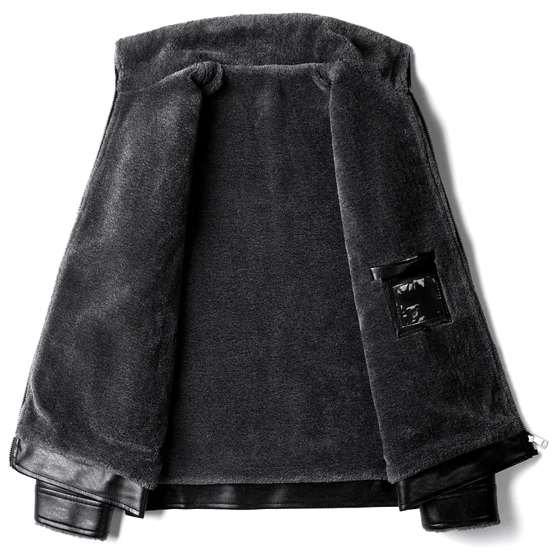FGKKS Brand Men Fashion Leather Jacket Men's High Street PU Leather Plus Velvet Jacket Fashion Casual Leather Jackets Male
FGKKS Brand Men Fashion Leather Jacket Men's High Street PU Leather Plus Velvet Jacket Fashion Casual Leather Jackets Male