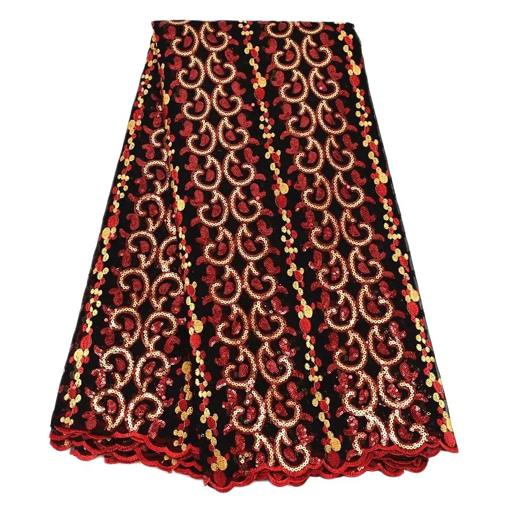 Tulle Lace Fabric 2021 Black and Red Turtle Nigeria Party Dress Material Lady Shinning Bling Sequins High Quality Lacey T063
Tulle Lace Fabric 2021 Black and Red Turtle Nigeria Party Dress Material Lady Shinning Bling Sequins High Quality Lacey T063