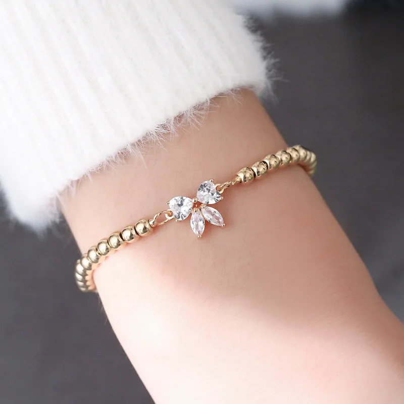 Gold Plated Zircon Bowknot Bracelet Korean Pearl Adjustable Bracelet Is Suitable for Art Girls and Women Students' Jewelry
Gold Plated Zircon Bowknot Bracelet Korean Pearl Adjustable Bracelet Is Suitable for Art Girls and Women Students' Jewelry
