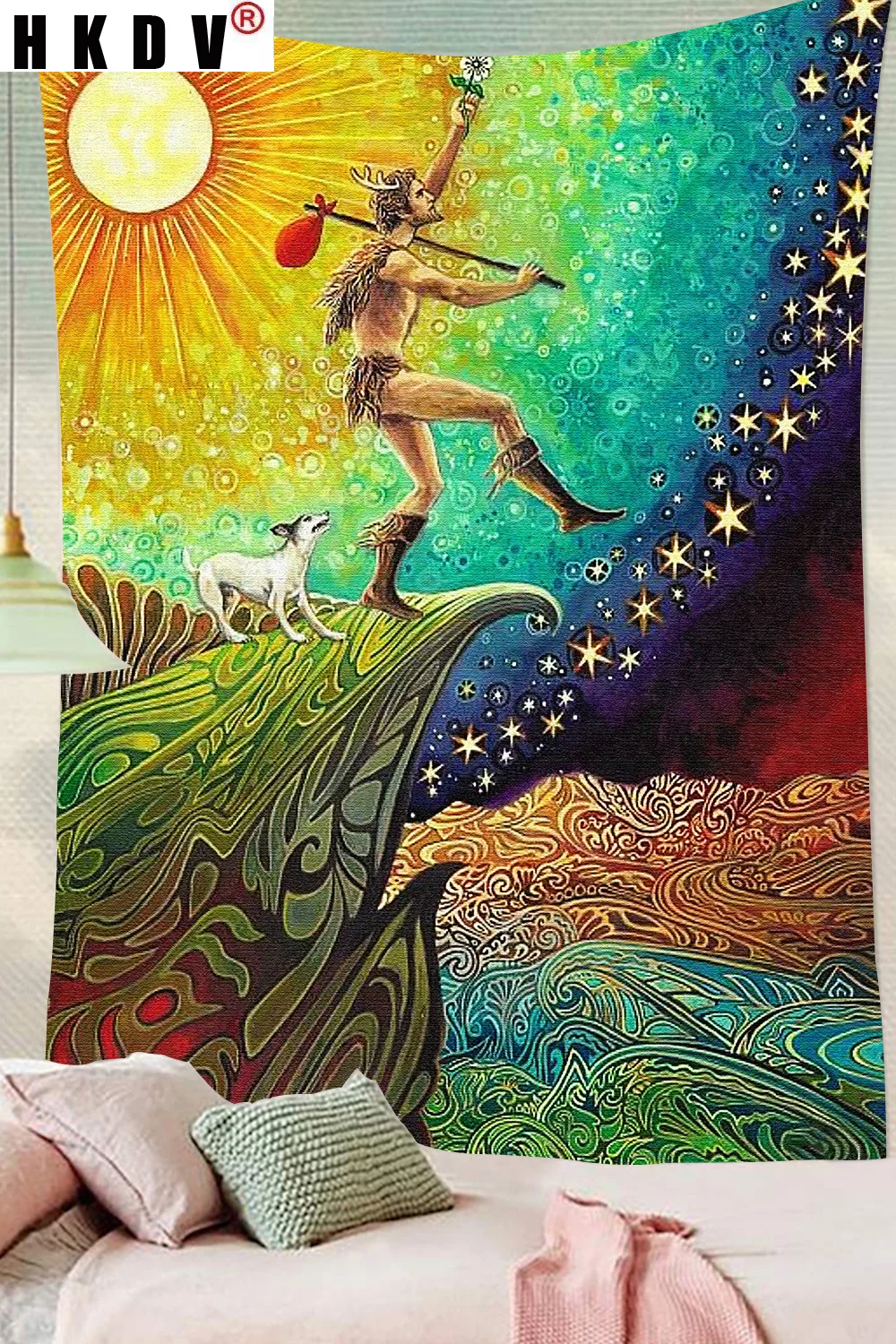 HKDV Bohemia Tarot Cards Tapestry Hippie Bravely Girl Moon The Star Art Wall Hanging Tapestries for Living Room Home Dorm Decor 
HKDV Bohemia Tarot Cards Tapestry Hippie Bravely Girl Moon The Star Art Wall Hanging Tapestries for Living Room Home Dorm Decor