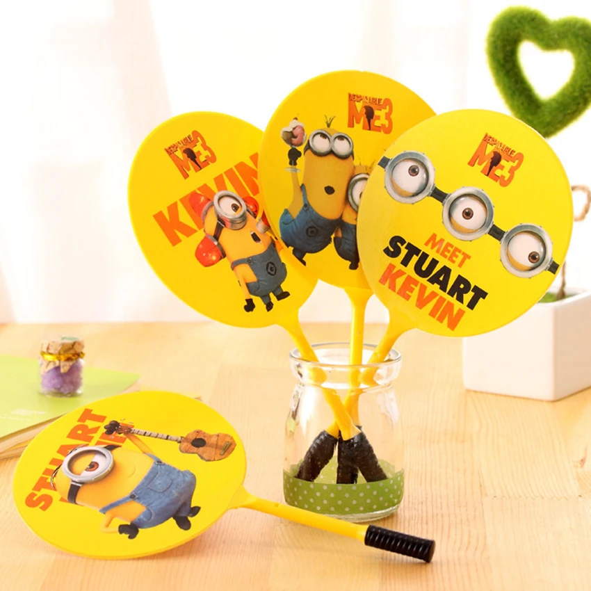1PC New Cute Cartoon Animals Fan Shape Creative Ballpen Ball Pen School Office Supply Gift Customizable logo | Канцтовары для офиса