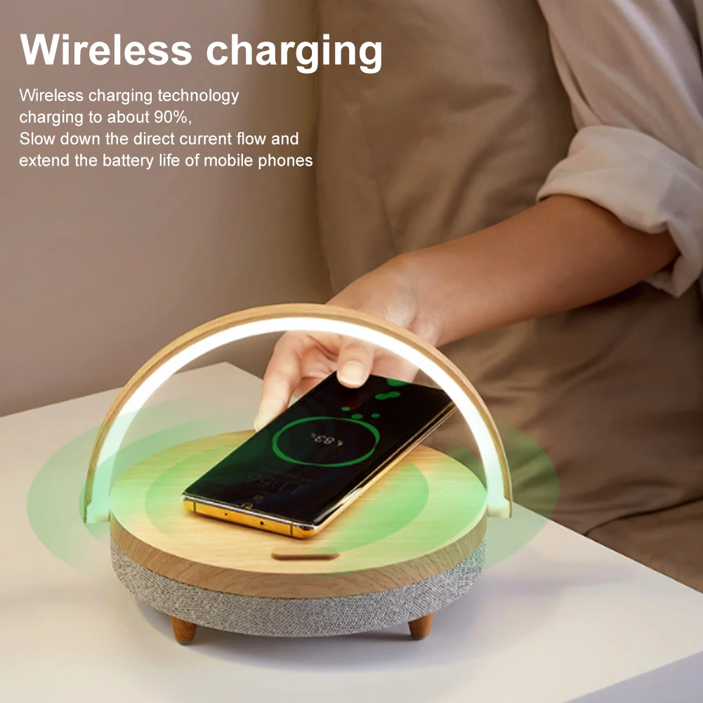 Прикроватная лампа 4 в 1 с Bluetooth-динамиком/беспроводным зарядным устройством/держателем для телефона, ночсветильник с регулируемой яркостью...
Прикроватная лампа 4 в 1 с Bluetooth-динамиком/беспроводным зарядным устройством/держателем для телефона, ночсветильник с регулируемой яркостью...