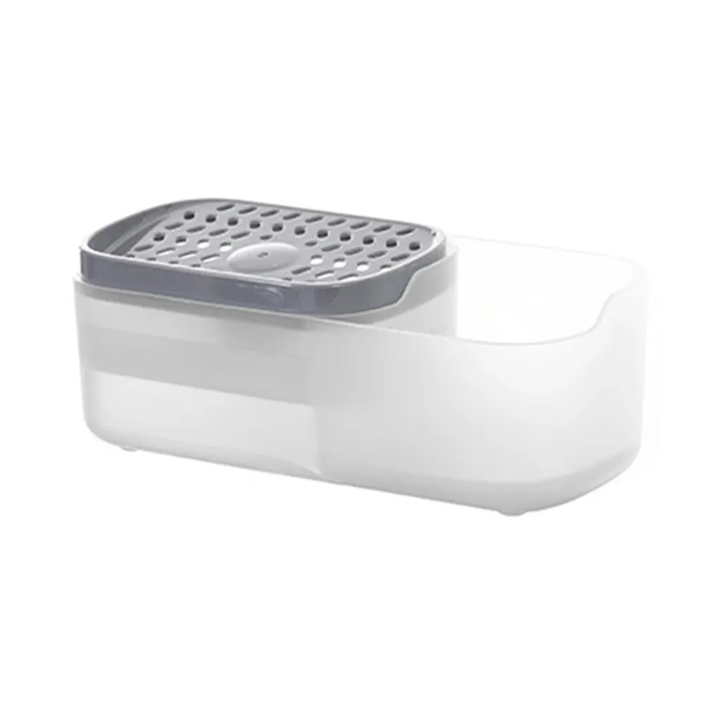 Диспенсер для мыла с губкой, кухонный Органайзер с контейнером для мыла и губкой для чистки раковины
Диспенсер для мыла с губкой, кухонный Органайзер с контейнером для мыла и губкой для чистки раковины
