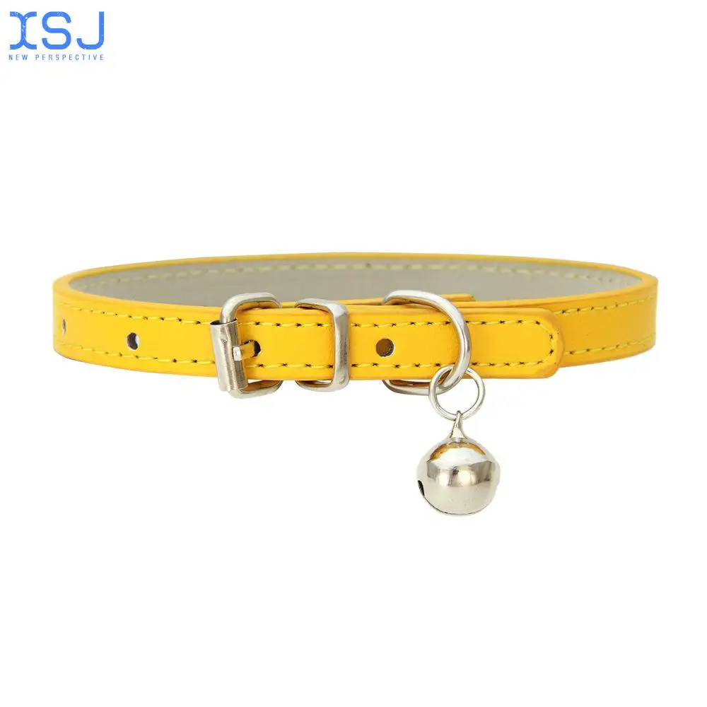 16 Colors Dog Collars Pu Leather with Bells Adjustable Cat Collar Soft Pet Neck Strap Safe Supplies for Small Medium Dog
16 Colors Dog Collars Pu Leather with Bells Adjustable Cat Collar Soft Pet Neck Strap Safe Supplies for Small Medium Dog