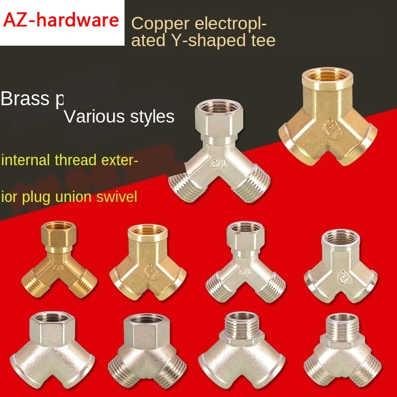 Copper 1/2IN Live Connection Three-way Faucet One Minute Two-way Herringbone Y Word Split Three-way 1/2 Plumbing Accessories
Copper 1/2IN Live Connection Three-way Faucet One Minute Two-way Herringbone Y Word Split Three-way 1/2 Plumbing Accessories