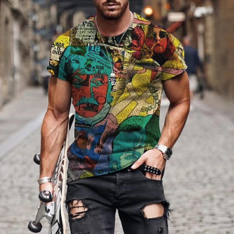 Summer 2021 New 3D T-shirt Short Sleeve Men's T-shirt Loose Large Casual Fashion Men's Package Mail T-shirts Sleeves Long Man
Summer 2021 New 3D T-shirt Short Sleeve Men's T-shirt Loose Large Casual Fashion Men's Package Mail T-shirts Sleeves Long Man