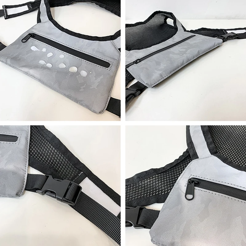 New Streetwear Hip Hop Bag Unisex Black Reflective Chest Rig Bags Tactical Vest Chest Bag Nylon Fashion Purse Women Waist Packs
New Streetwear Hip Hop Bag Unisex Black Reflective Chest Rig Bags Tactical Vest Chest Bag Nylon Fashion Purse Women Waist Packs