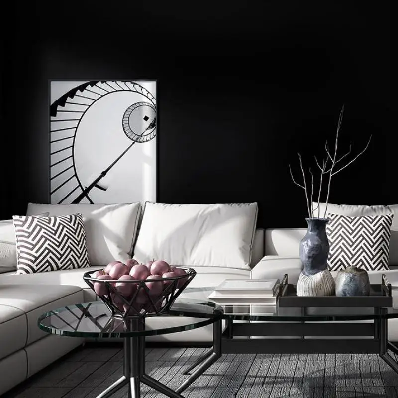 Pure black wallpaper pure color simple waterproof bedroom living room study personality 5.3 square meters waterproof
Pure black wallpaper pure color simple waterproof bedroom living room study personality 5.3 square meters waterproof