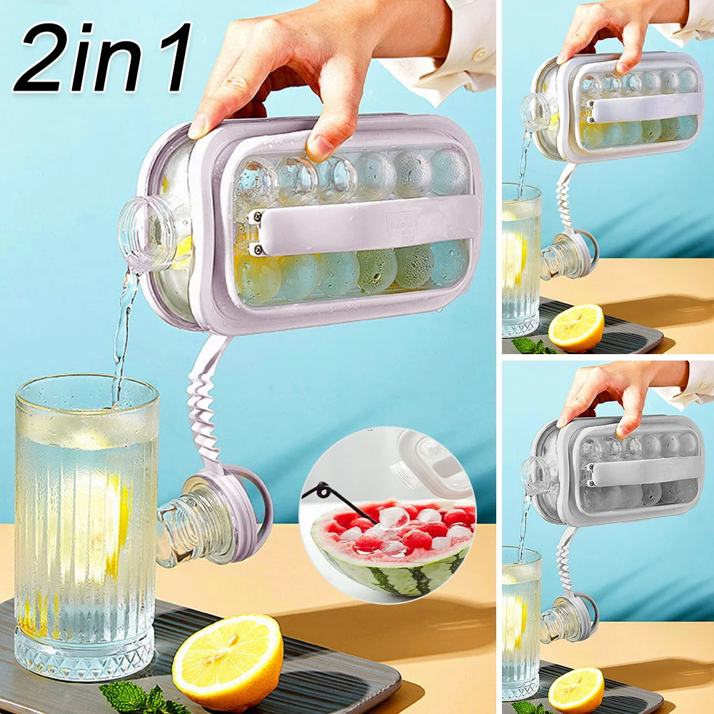Ice Ball Maker 2 In 1 Portable Creative Ice Kettle Cubic Container Ice Cube Round Tray Mold DIY Iattice Kettle Bar Kitchen Tool
Ice Ball Maker 2 In 1 Portable Creative Ice Kettle Cubic Container Ice Cube Round Tray Mold DIY Iattice Kettle Bar Kitchen Tool