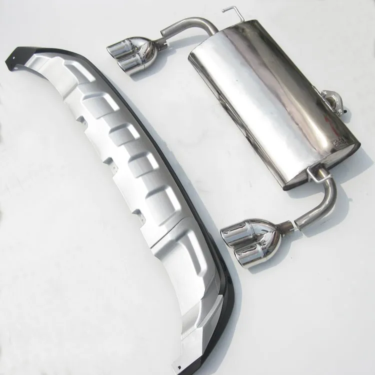 Unilateral change bilateral silencer exhaust tail throat Single change double out Car styling For Hyundai Tucson 2015 2016 2017
Unilateral change bilateral silencer exhaust tail throat Single change double out Car styling For Hyundai Tucson 2015 2016 2017
