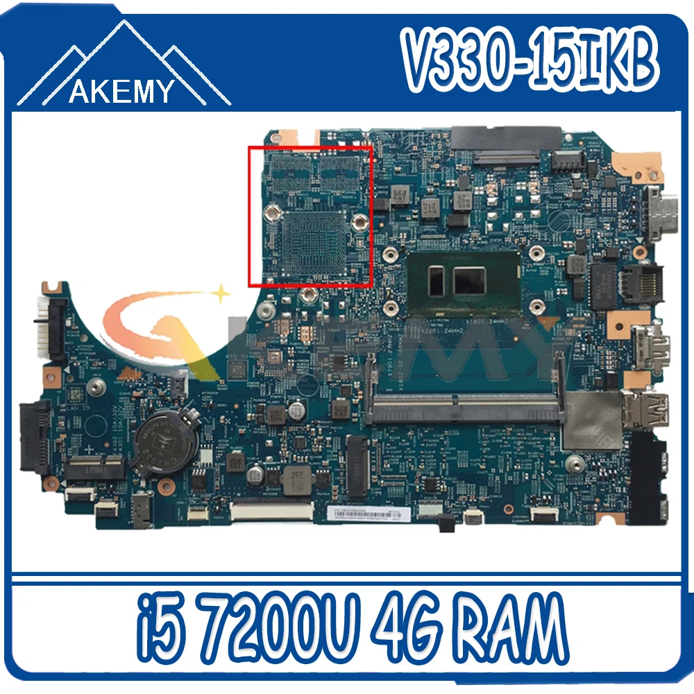 Mainboard For Lenovo V330-15IKB laptop motherboard LV315KB 17807-3 448.0DC04.0031 motherboard with CPU i5 7200U 4G RAM tested ok
Mainboard For Lenovo V330-15IKB laptop motherboard LV315KB 17807-3 448.0DC04.0031 motherboard with CPU i5 7200U 4G RAM tested ok
