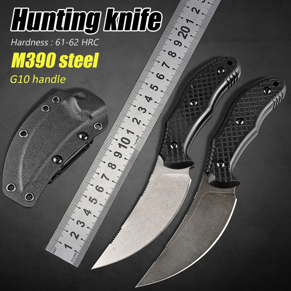 G10 Handle M390 Steel Outdoor Utility Tactical Fixed Blade Knife Self Defense EDC Tool Survival Military Hunting Knives
G10 Handle M390 Steel Outdoor Utility Tactical Fixed Blade Knife Self Defense EDC Tool Survival Military Hunting Knives