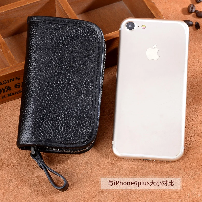 Difenise Genuine Leather Men Key Wallet Strap Coin Purse Zipper Key Holder ID Card Pocket Multi-function Car Key Chain Unisex
Difenise Genuine Leather Men Key Wallet Strap Coin Purse Zipper Key Holder ID Card Pocket Multi-function Car Key Chain Unisex