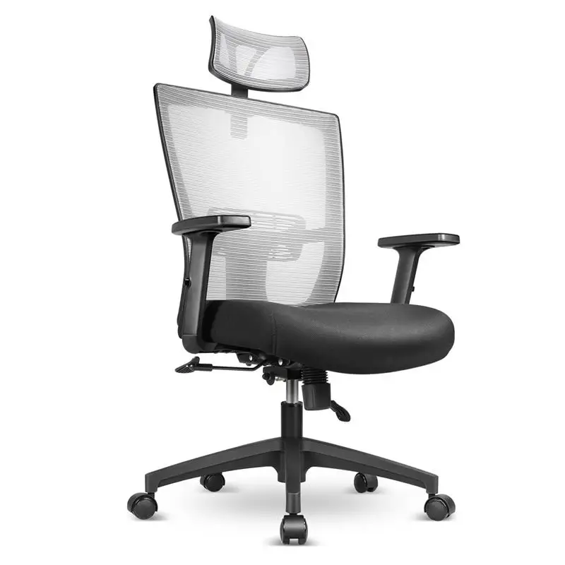 

Эргономичное офисное кресло с поддержкой спинки, сетчатый офисный стул с подголовником и подлокотником, регулируемое компьютерное кресло ...