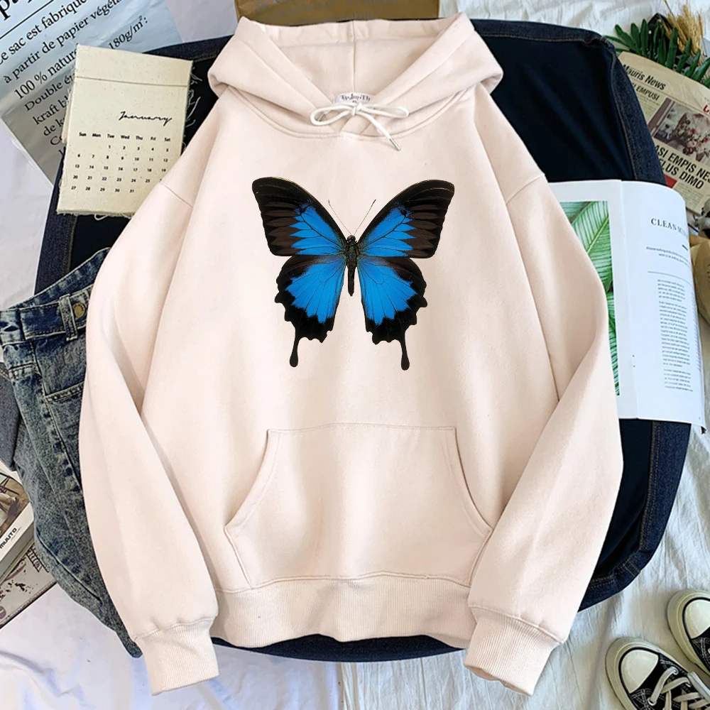 Men Hoody Blue Butterfly Animal Printed Long-Sleeved Male Round Neck Loose Tracksui Warm Fleece Street Womans Sweatshirt
Men Hoody Blue Butterfly Animal Printed Long-Sleeved Male Round Neck Loose Tracksui Warm Fleece Street Womans Sweatshirt