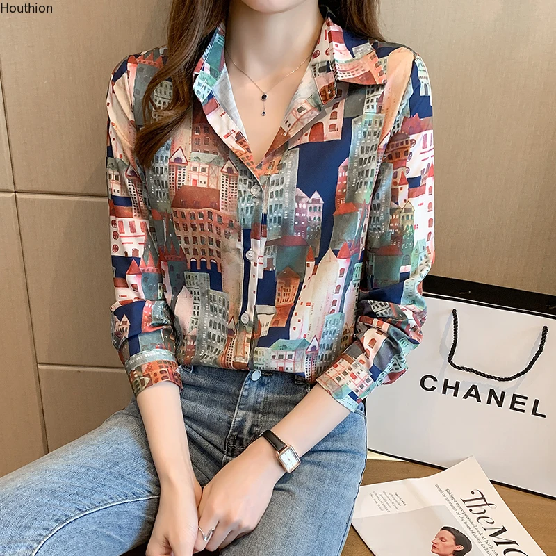Summer New Women's Blouses Polo Shirt Long Sleeve Tops Printed Blouse Satin Casual Fashion Loose
Summer New Women's Blouses Polo Shirt Long Sleeve Tops Printed Blouse Satin Casual Fashion Loose