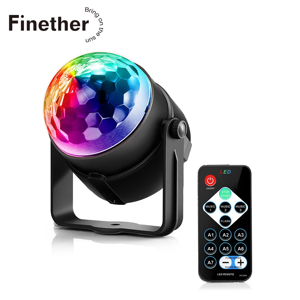 Новое поколение LED хрустальный магический шар 3 Вт Мини RGB сценическое освещение