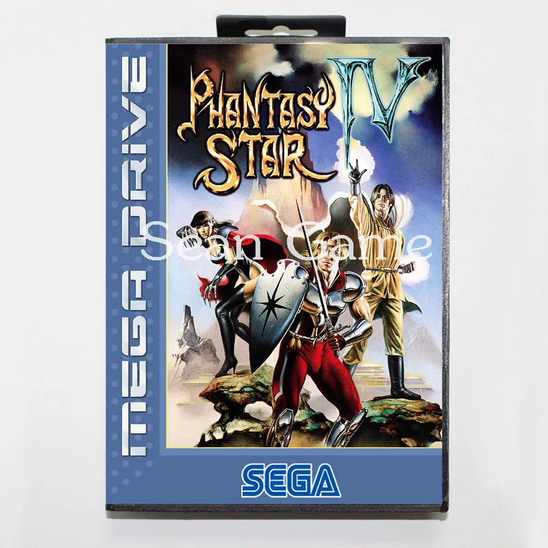 Игровая карта Elevata prestazione 16 бит MD для sega Mega Drive Phantasy Star 4 чехол с розничной коробкой |