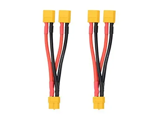 2 PCS XT60 Parallel Battery Connector Cable Dual Extension Y Splitter Male to Female for DJI Phantom RC Plane
2 PCS XT60 Parallel Battery Connector Cable Dual Extension Y Splitter Male to Female for DJI Phantom RC Plane