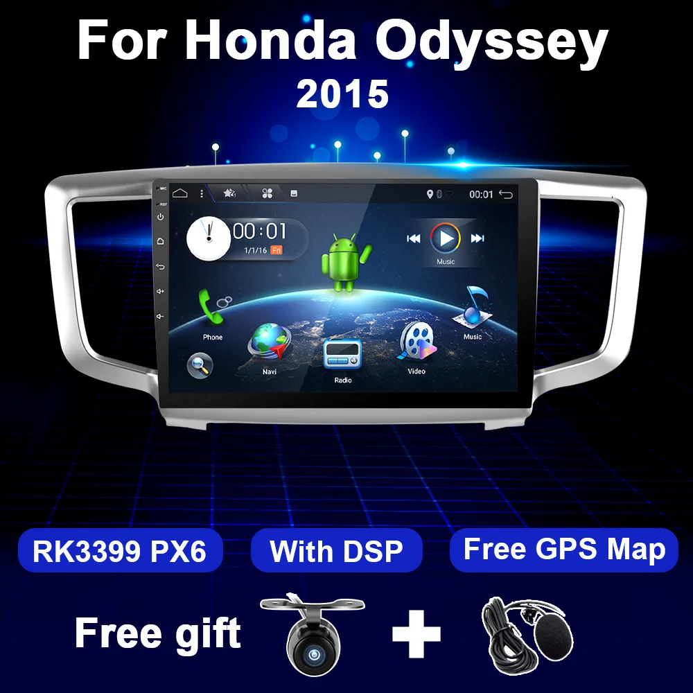 Автомобильный радиоприемник 10,1 дюймов Android 2 Din для Honda Odyssey 2015 мультимедийный видеоплеер головное устройство DSP аудио экран HD навигация GPS 4G
Автомобильный радиоприемник 10,1 дюймов Android 2 Din для Honda Odyssey 2015 мультимедийный видеоплеер головное устройство DSP аудио экран HD навигация GPS 4G