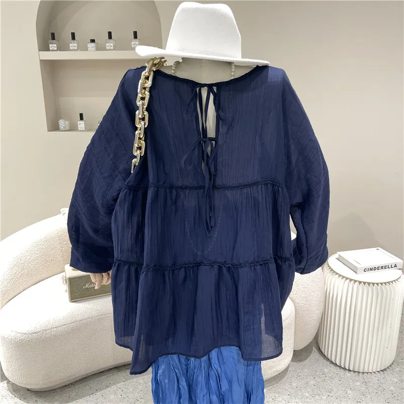 New Women's Clothing Summer 2021 Fashion Temperament Relaxed and versatile casual long sleeve sunscreen shirt Lace up Doll shirt
New Women's Clothing Summer 2021 Fashion Temperament Relaxed and versatile casual long sleeve sunscreen shirt Lace up Doll shirt