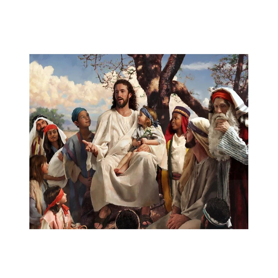 DIY handmade Jesus teaching people 5D diamond cross stitch Mosaic Mosaic home decorative art painting
DIY handmade Jesus teaching people 5D diamond cross stitch Mosaic Mosaic home decorative art painting