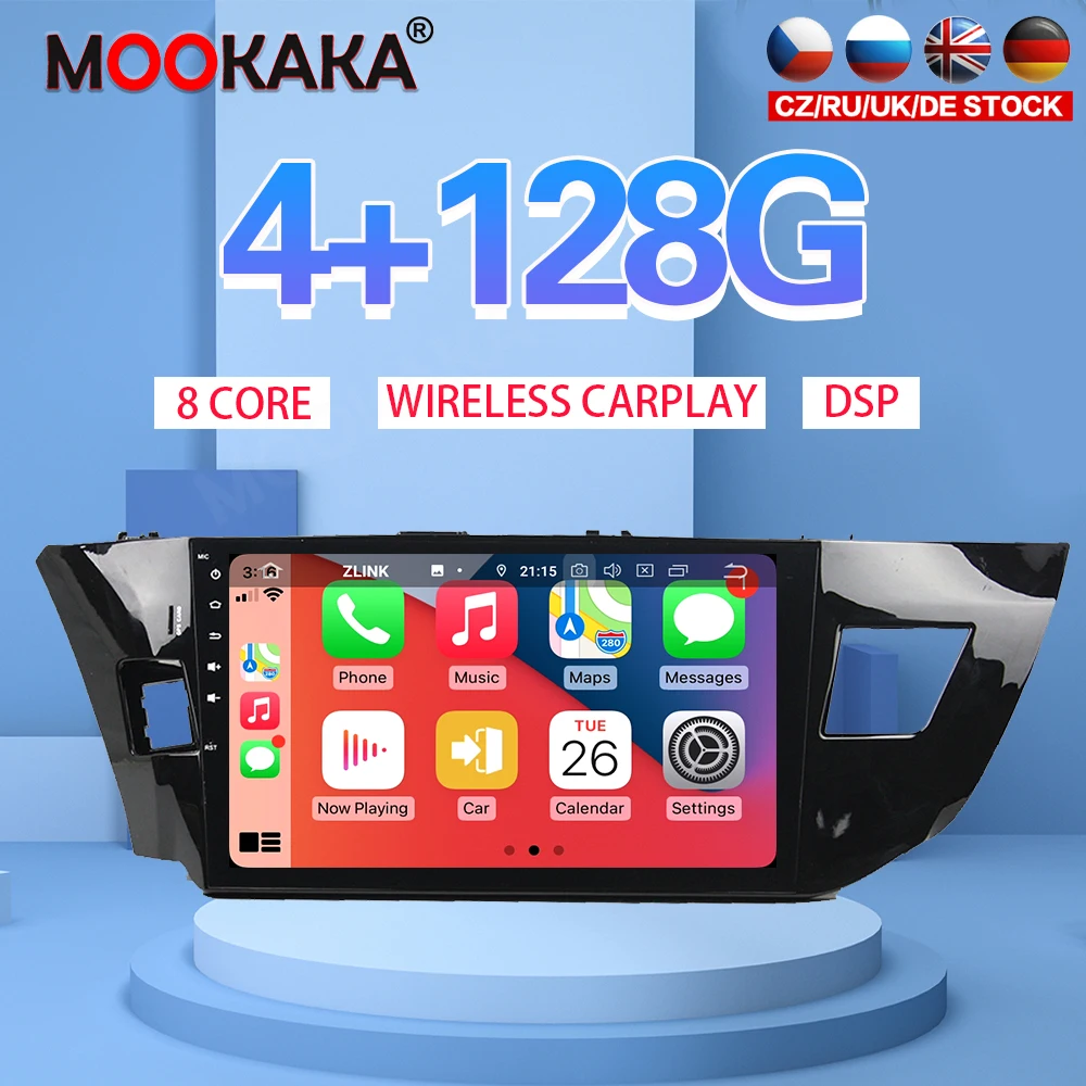 9 "Android 10 4G 128 ГБ Автомобильный плеер для Toyota Levin 2013-2015 Автомобильный GPS навигатор CarPlay головное устройство DSP стерео
9 "Android 10 4G 128 ГБ Автомобильный плеер для Toyota Levin 2013-2015 Автомобильный GPS навигатор CarPlay головное устройство DSP стерео