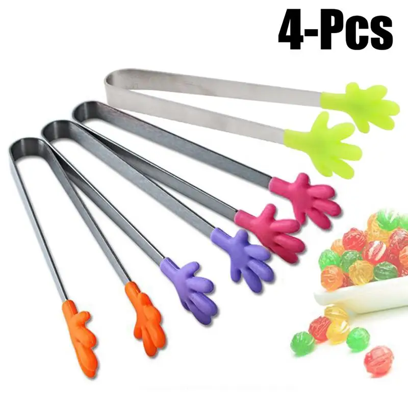 5pcs Creative Small Palm Silicone Food Tongs Ice Candy Kitchen Stainless Steel Non-slip Mini Tongs Mini Food Utensil
5pcs Creative Small Palm Silicone Food Tongs Ice Candy Kitchen Stainless Steel Non-slip Mini Tongs Mini Food Utensil