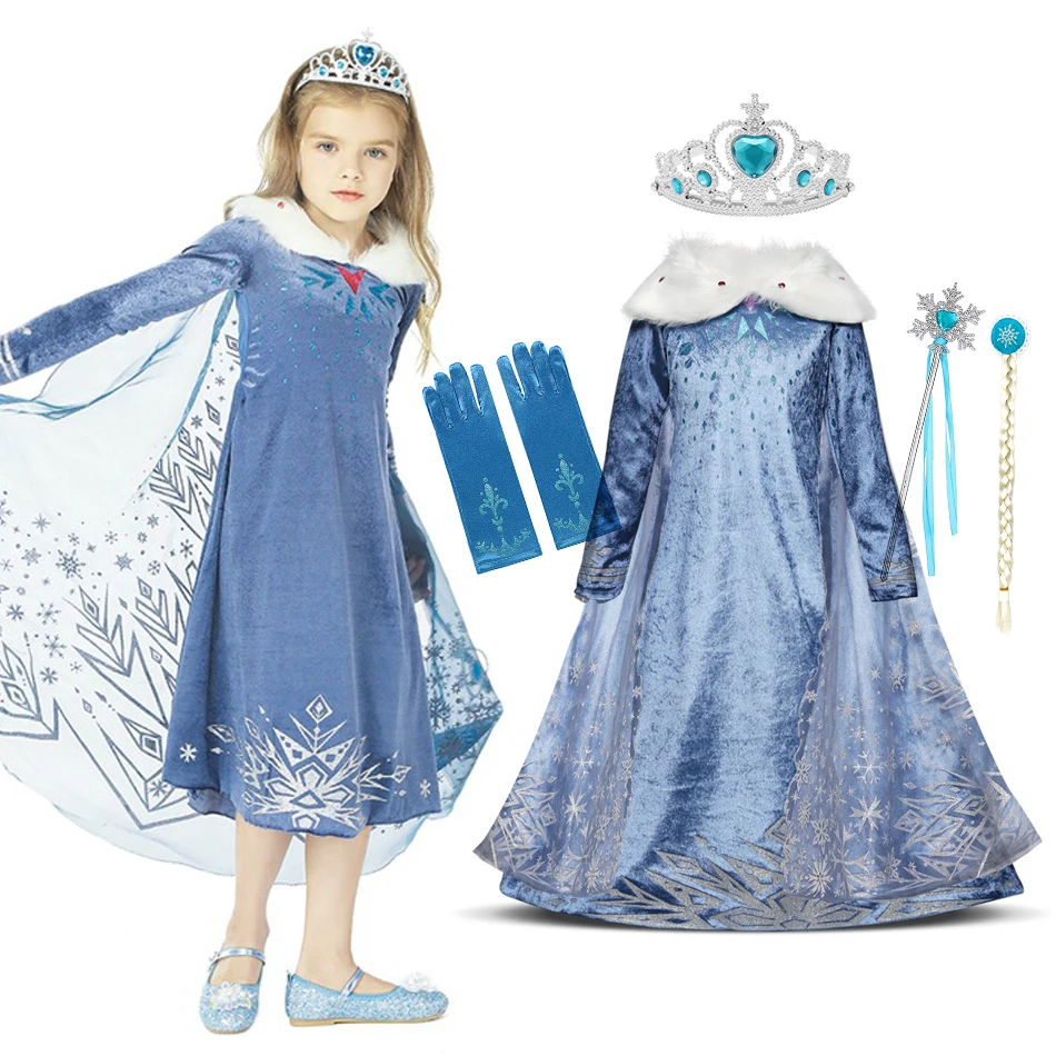 Disney Elsa Princess Dress Girls Party Vestidos Cosplay Girl Clothing Snow Queen Print Birthday Dress Kids Costume 2-10T
Disney Elsa Princess Dress Girls Party Vestidos Cosplay Girl Clothing Snow Queen Print Birthday Dress Kids Costume 2-10T