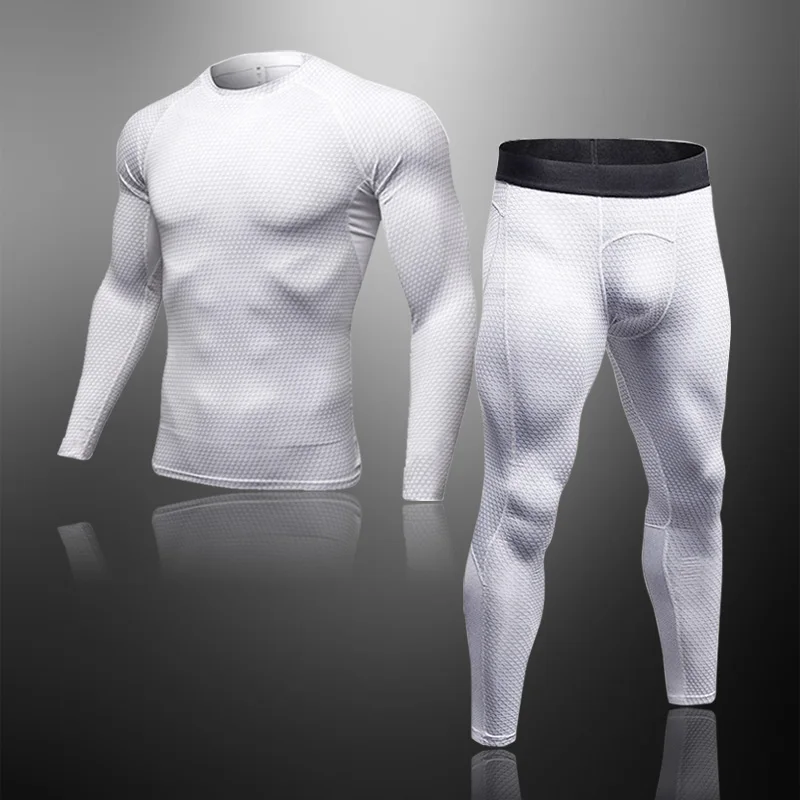 Men's 2-Piece Gym MMA Fitness Jogging Quick-Drying Running T-Shirt Tights Outdoor Sports Cycling Running Basketball Sports Suit 
Men's 2-Piece Gym MMA Fitness Jogging Quick-Drying Running T-Shirt Tights Outdoor Sports Cycling Running Basketball Sports Suit