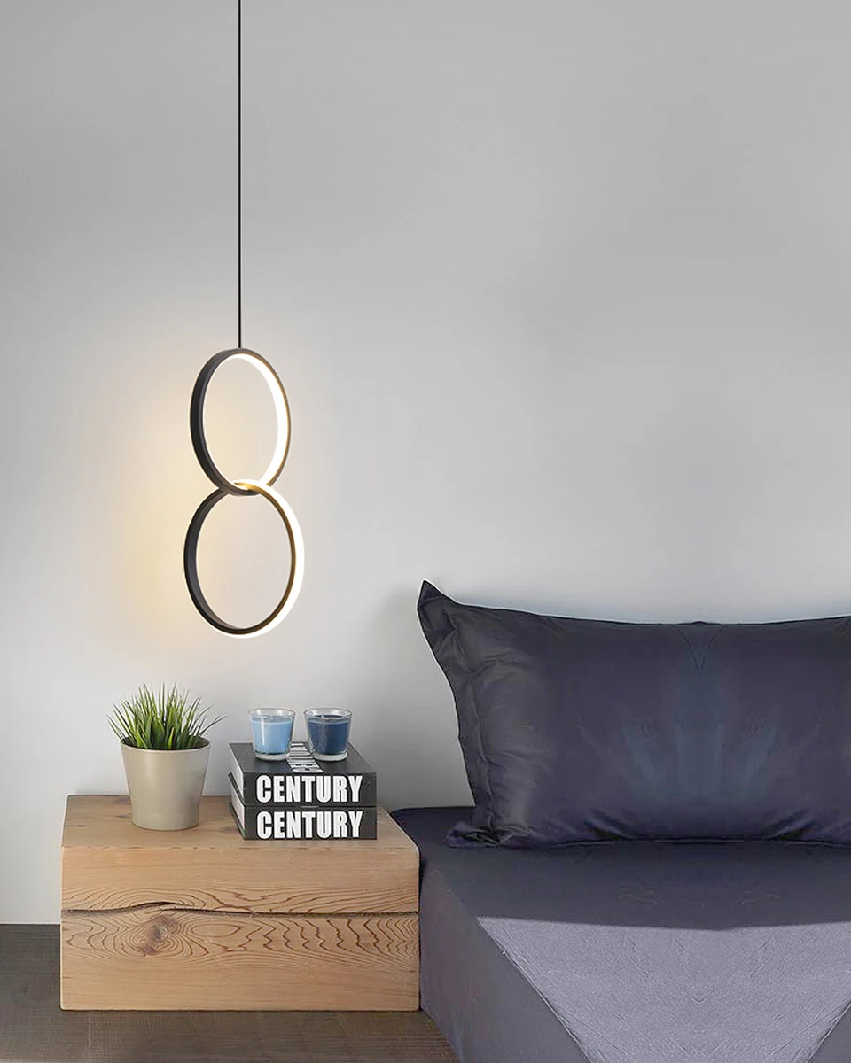 Modern Creative LED Ring Chandelier Restaurant Kitchen Stairs Led Single-head Double-Headed Long-line Chandelier Cafe Bar Decora
Modern Creative LED Ring Chandelier Restaurant Kitchen Stairs Led Single-head Double-Headed Long-line Chandelier Cafe Bar Decora