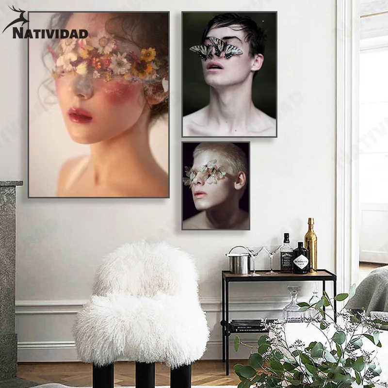 Ins Style Shooting Art Canvas Painting Wall Decoration Flower Blindfold Girl Portrait Poster Living Room Home Aesthetic Decor
Ins Style Shooting Art Canvas Painting Wall Decoration Flower Blindfold Girl Portrait Poster Living Room Home Aesthetic Decor